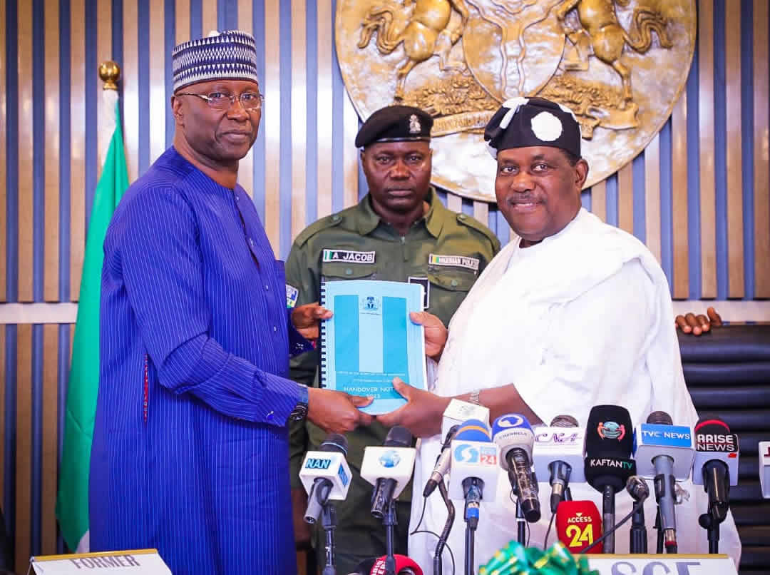 Handing over of official documents by the former SGF, Boss Mustapha